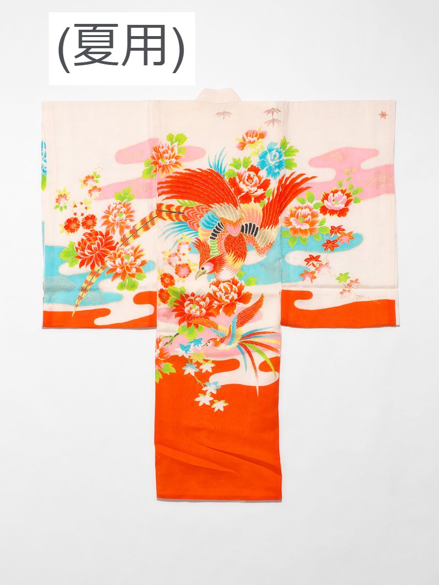 写真館で撮影するお宮参り―女の子着物衣装セット