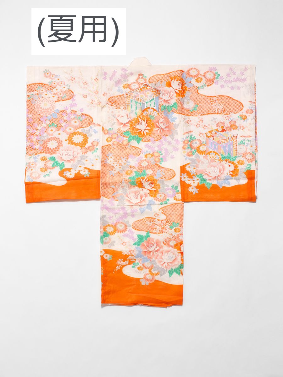 初着着物でお宮参り―女の子用写真館撮影衣装