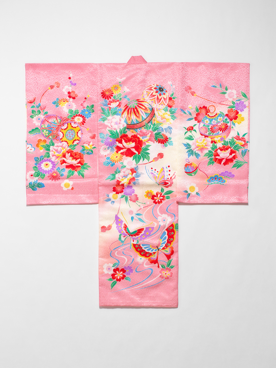 お宮参り撮影用女の子着物衣装