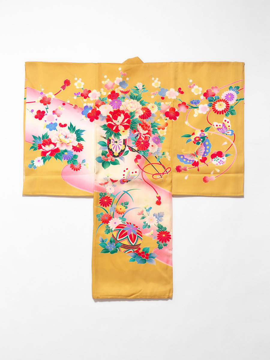 写真館撮影用女の子初着着物衣装