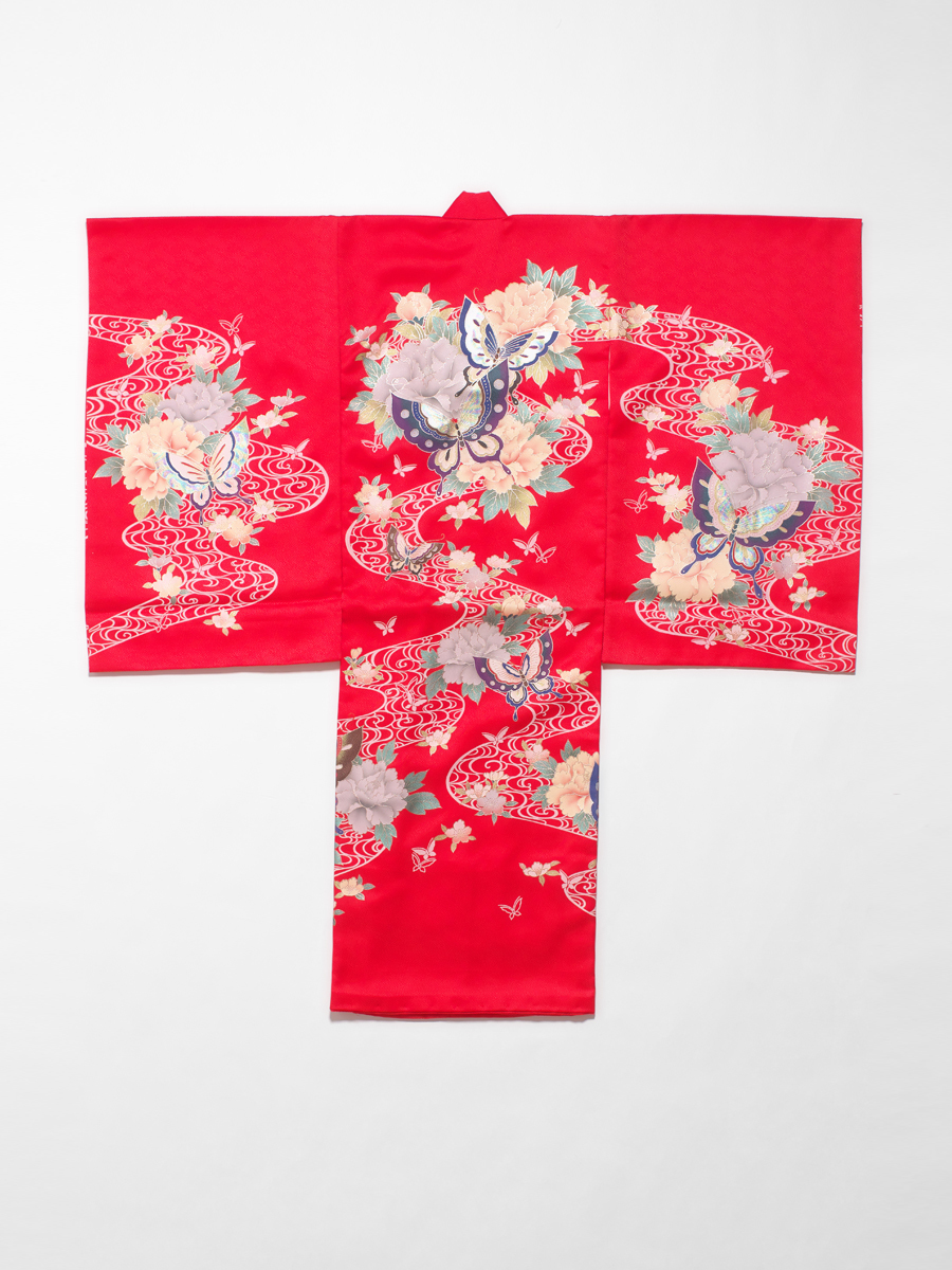 写真館お宮参り撮影―女の子用着物衣装セット