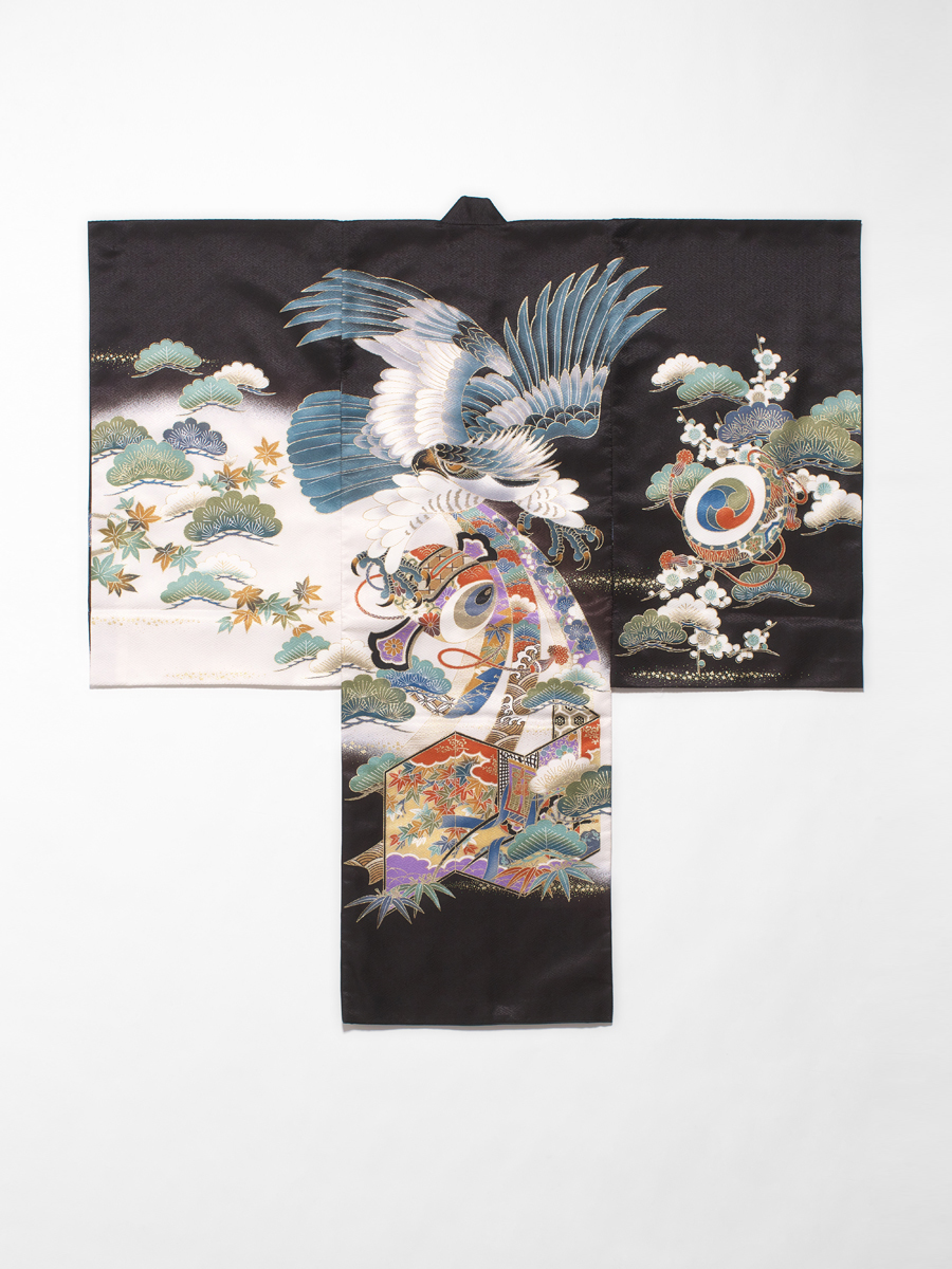 お宮参り写真館で使える男の子初着着物衣装