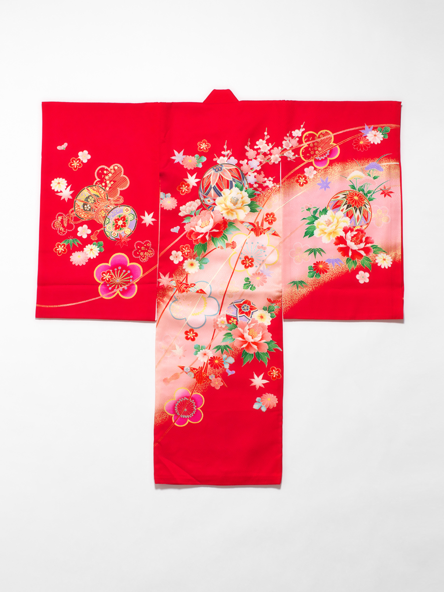 女の子向けお宮参り撮影用着物衣装―写真館