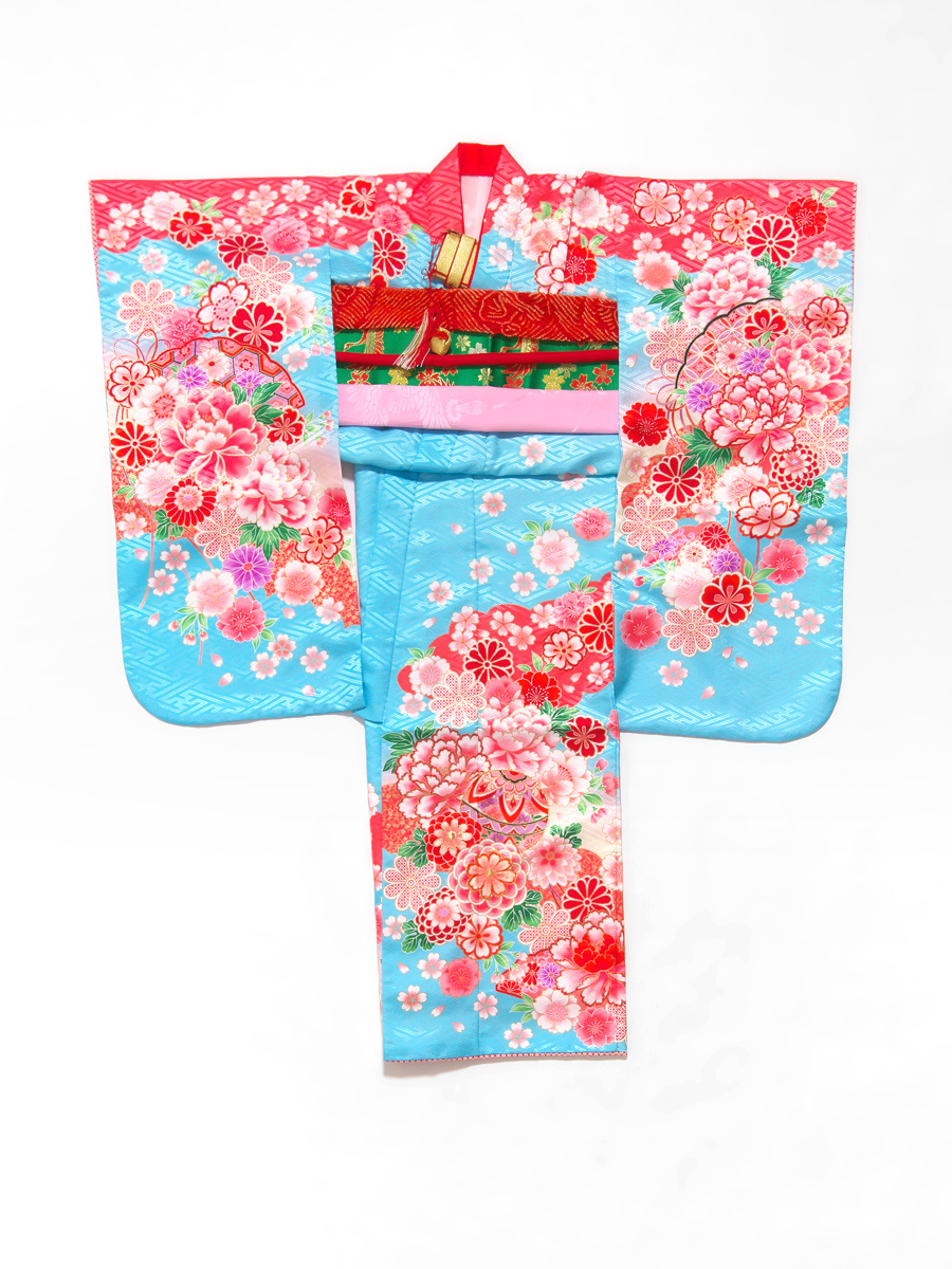 写真館撮影用七五三7歳向け着物衣装【千葉市】