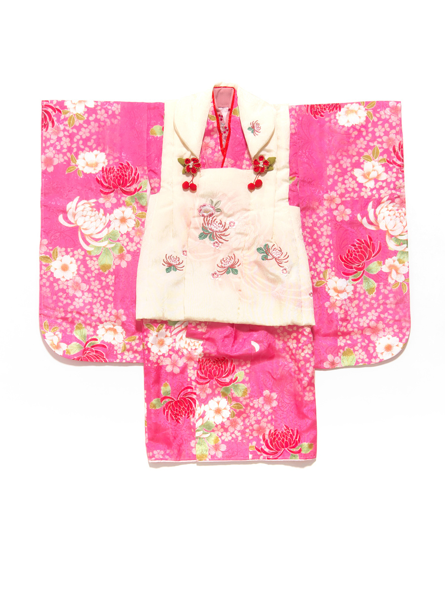 千葉市の写真館で撮影する七五三3歳着物衣装